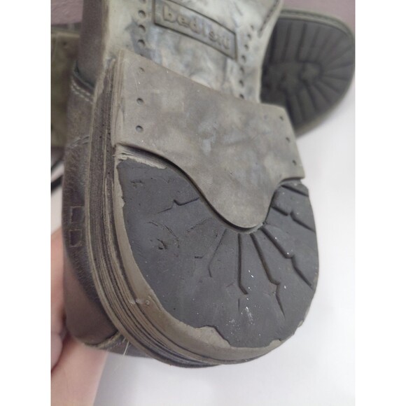 Bed Stu Curtis II Boots Distressed Ankle Chukka Men’s 11 Gray Leather Lace Up main image 6